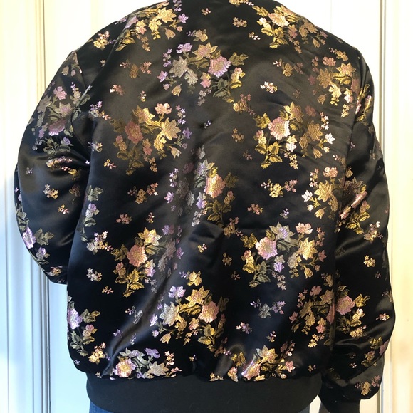 Floral Bomber Jacket - Picture 3 of 7
